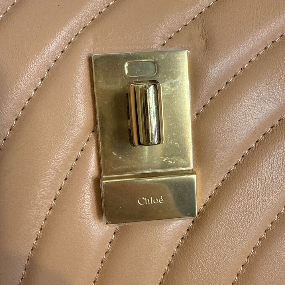 Chloe Drew Bijou 2 Way Shoulder Handbag Leather Blushy Pink Made In Italy - Picture 4 of 9